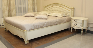 Кровать ЮТА Палермо 59 цвет шампань (1030х1950х2100)